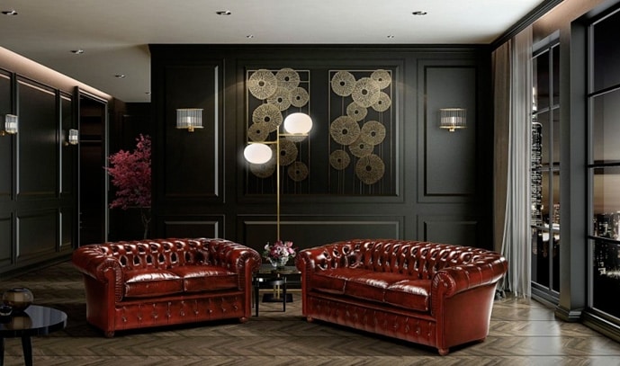 Sofa Im Klassischen Englischen Stil Idfdesign