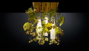 Flower Power Physalis Anthurium, LED Kronleuchter
