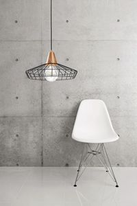 Freedom, Lampe mit Struktur aus Eisendraht