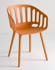 Basket Chair BP, Polymer Designer Stuhl f�r Bars und Restaurants