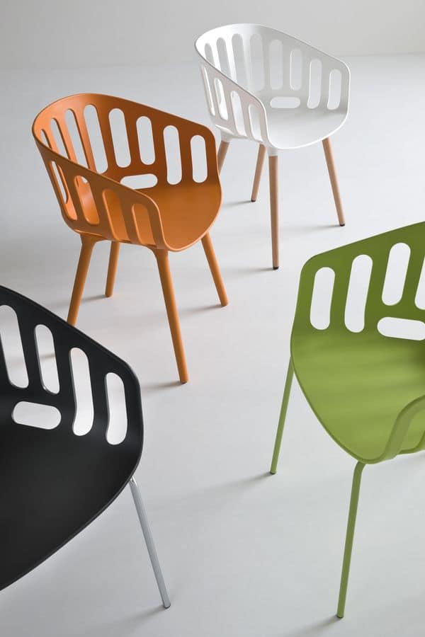 Basket Chair BP, Polymer Designer Stuhl für Bars und Restaurants