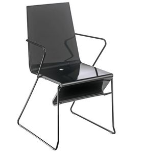 Snake 45, Stuhl mit Armlehnen fr Wartebereiche, in Stahl und Kunststoff