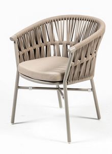 FRIDA PT, Umlaufender Sessel f�r den Au�enbereich aus Aluminium