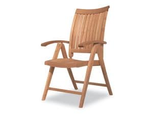 Harmony Reclining Sessel, Holz-Klappstuhl, Multipositions, den Auenbereich