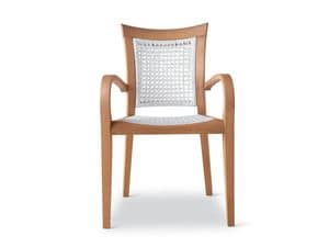 Mirage Sessel - Polypropylen, Sessel aus Holz und Polypropylen, fr den Auenbereich