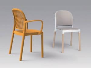 Panama A, Stuhl mit Armlehnen, stapelbar, fr den Auenbereich