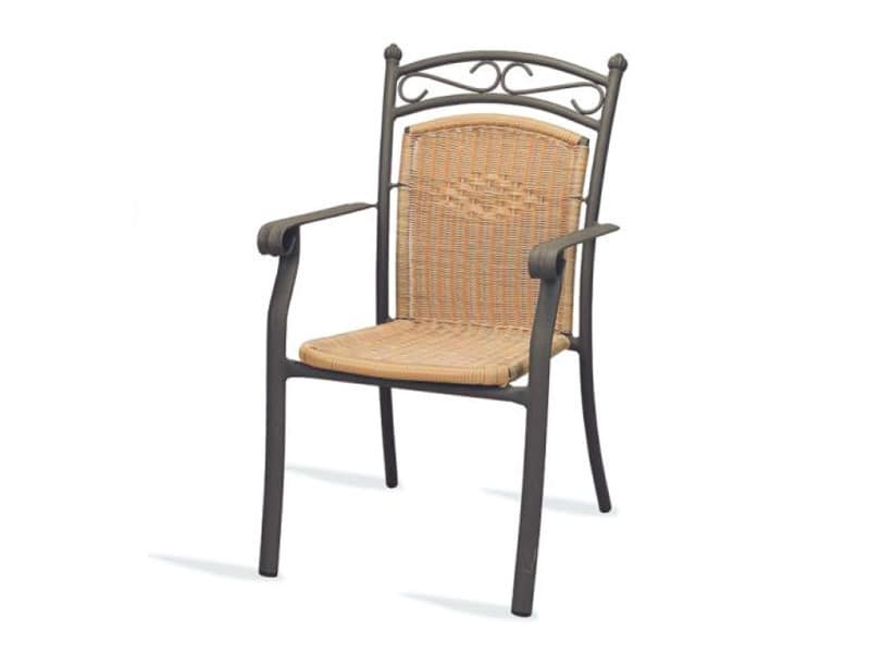PL 406, Stuhl mit Armlehnen, gewebt, für Hotels und Restaurants
