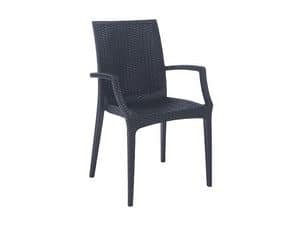 PL 6625, Moderner Stuhl, gedruckt verschachtelt, fr Grten