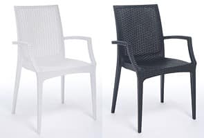 PL 6625, Moderner Stuhl, gedruckt verschachtelt, für Gärten