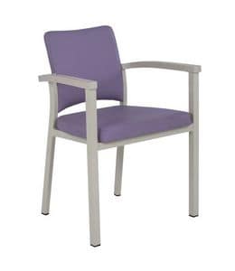 Art.Woox 4, Sessel mit Metallgestell, kundengerecht, für die Orte der Gemeinde