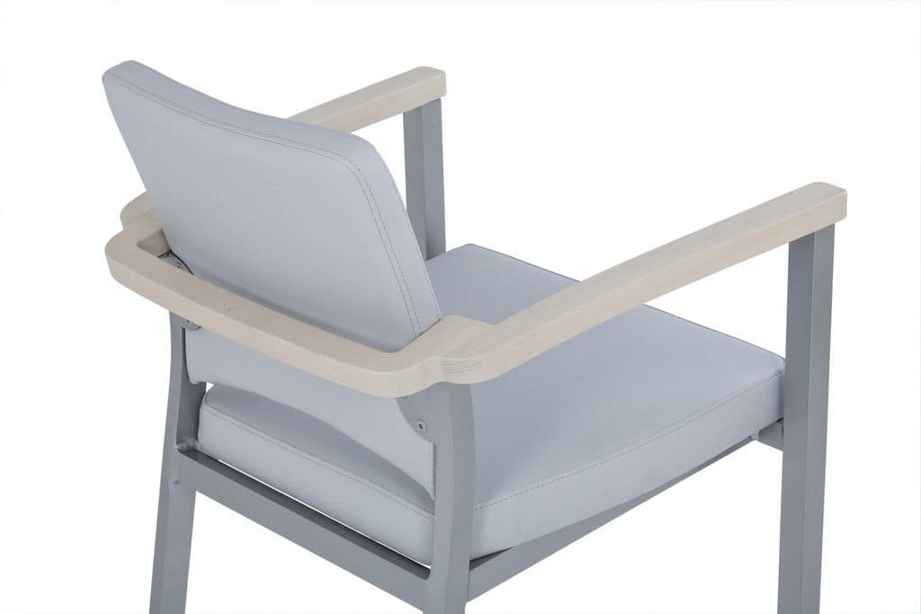 Art.Woox 4, Sessel mit Metallgestell, kundengerecht, für die Orte der Gemeinde