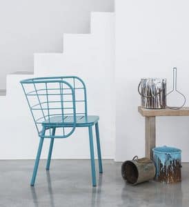 Jujube/sp, Farbige Metallstuhl fr den Auenbereich, moderne Sessel fr zu Hause