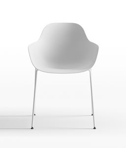 Pola Round P_SB, Kleiner Sessel aus Polypropylen und Metall