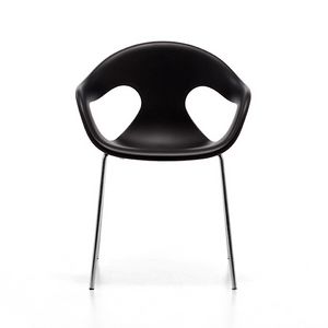 Sunny 4L, Eleganter Stuhl, bequem Schale aus Polypropylen, stapelbar