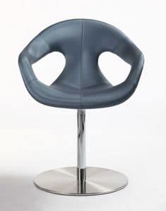 Sunny swivel fabric, Moderne kleine Sessel, Drehsockel aus Metall, geeignet fr Bro- und Objekt