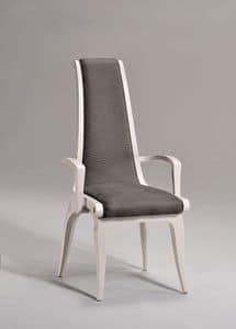 AFRODITE Stuhl mit Armlehnen 8291A, Polsterstuhl mit Armlehnen, Luxus classic