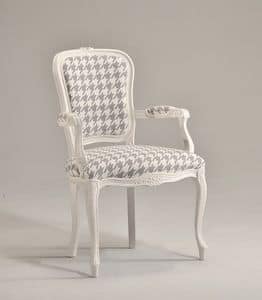 BRIANZOLA Stuhl mit Armlehnen 8017A, Kopf des Tisches Stuhl, gepolstert, in Buche, fr den Empfang