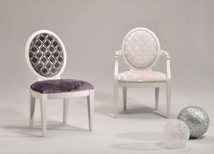 LUNA armchair 8269A, Anpassbare Stuhl mit Armlehnen, klassischer Stil