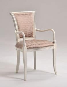 MOLLY armchair 8012A, Klassischer gepolsterter Stuhl mit gut geformten Armlehnen