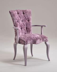 ROYAL Sessel 8494A, Sessel mit gesteppter Polsterung, Luxus im klassischen Stil