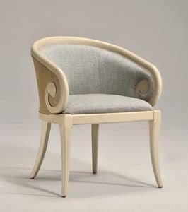 TOFEE armchair (with cane) 8216A, Klassischen Stil Sessel, mit Stoff bespannt