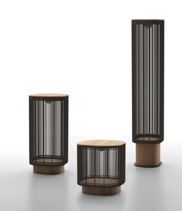 FOS, Au�enlampen aus Teakholz und Aluminium