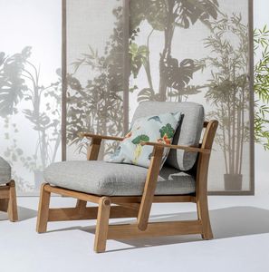 Bhumi 03C6, Sessel aus nat�rlichem Teakholz
