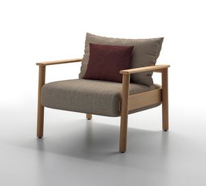 ELIO P, Outdoor-Sessel, Struktur aus Teakholz