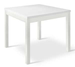 BERTA 4W, Platz ausziehbaren Tisch aus Holz fr Wohnzimmer