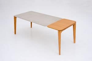 DAFNE, Ausziehbarer Tisch aus Holz für Esszimmer