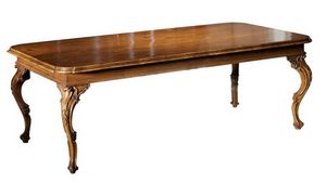 Giotto RA.0681.A, Ausziehbarer venezianischer Tisch im Stil des 18. Jahrhunderts