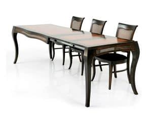 MILUNA table extensible 8338T, Ausziehbarer Tisch aus Massivholz