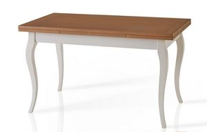 Tisch RAFFA308B, Anpassbarer ausziehbarer Tisch