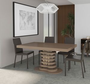 Tiche Otto.1, Tisch mit Soft-Touch-lackierter Platte