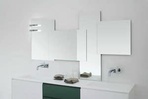 Bestehend Spiegel, Modularer Badezimmerspiegel