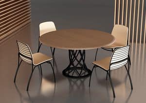 Air Floor, Tisch mit Metallsockel, ideal fr elegante Bars