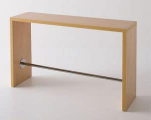 Break, Hohe Laminat Tisch mit Fusttzen, Design