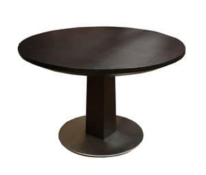 Focus Runde, Runder Tisch, Holzplatte mit konischer Bearbeitung