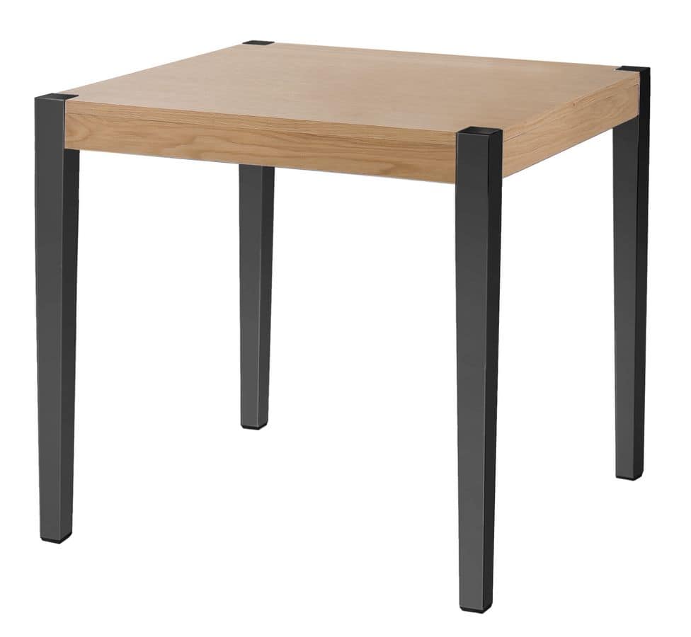 Together, Tabelle mit Polycarbonat Beine Holzplatte
