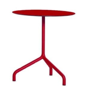 Ribalto, Tische fr Bars, in verschiedenen Materialien und Hhen, runde und quadratische Spitzen