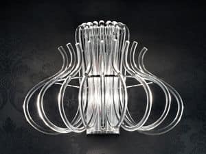 Essenzia applique, Moderne Applikationen in Chrom-Metall und Murano-Glas