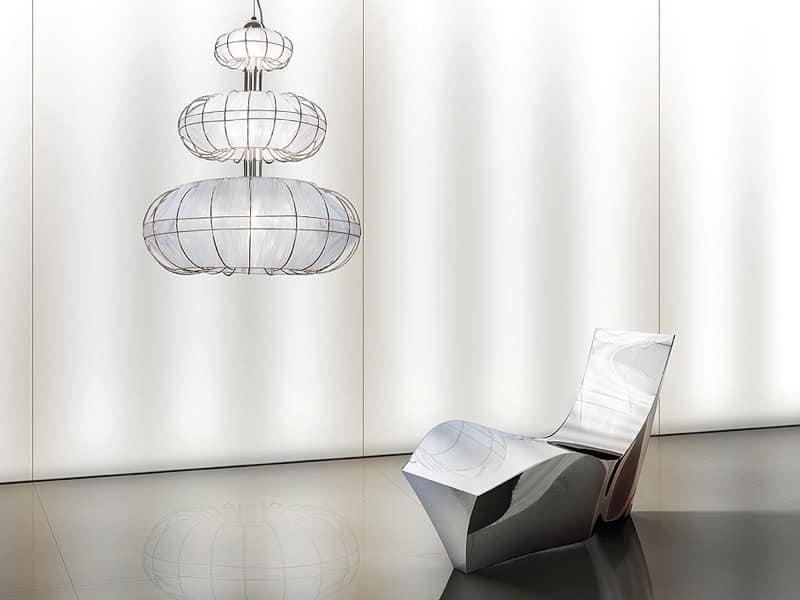Moon chandelier, Modernen Kronleuchter mit Lichtern auf 3 Ebenen, einfache Formen