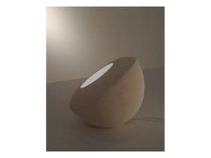 Oblo', Lampe für Boden oder Tisch, aus geschnitztem Stein