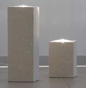 Pollicina, Lampe für Haus, aus Stein, dichroitische Beleuchtung