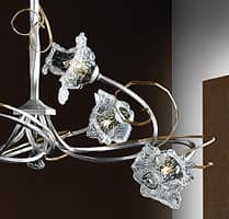Rose chandelier, Modernen Kronleuchter mit handgeschmiedeten Eisenstruktur
