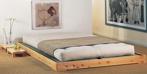 Nokido, Niedriges japanisches Bett mit Tatami