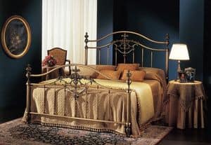 ANGELICA 1275 BRO, Klassisches Doppelbett aus Messing Bronze, fr Hotelzimmer