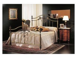 ANGELICA 1275-A, Klassisches Doppelbett in bronze, f�r Hotelzimmer