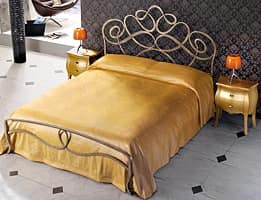 Arabesco, Eisen handmade Doppelbett, gewundenen Linien