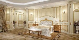 Art. 614, Luxury klassische Bett mit geschnitzten Kopfteil fr Hotels